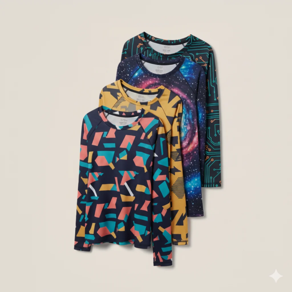 imagen de ropa personalizada con varios diseños